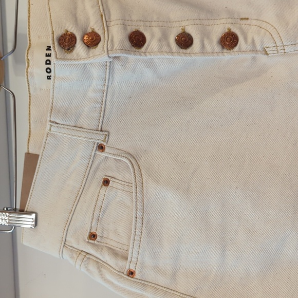 NWT Boden Ultra High Rise Wide Leg Jeans 31 Oatmeal - Picture 4 of 6